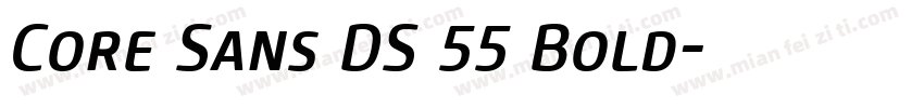 Core Sans DS 55 Bold字体转换